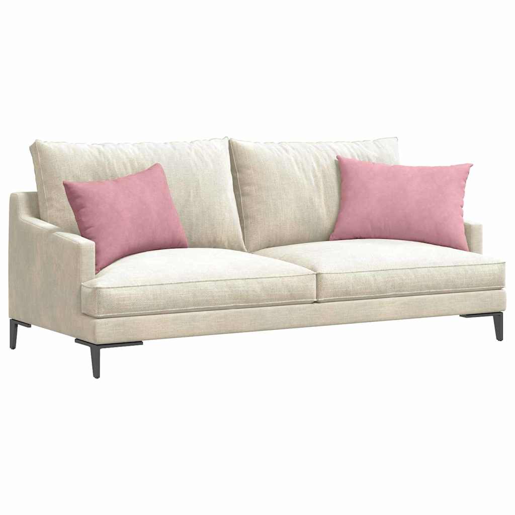 Sofa Pagalvės 2 pcs Rožinė 60 x 40 cm Kordūrinis audinys