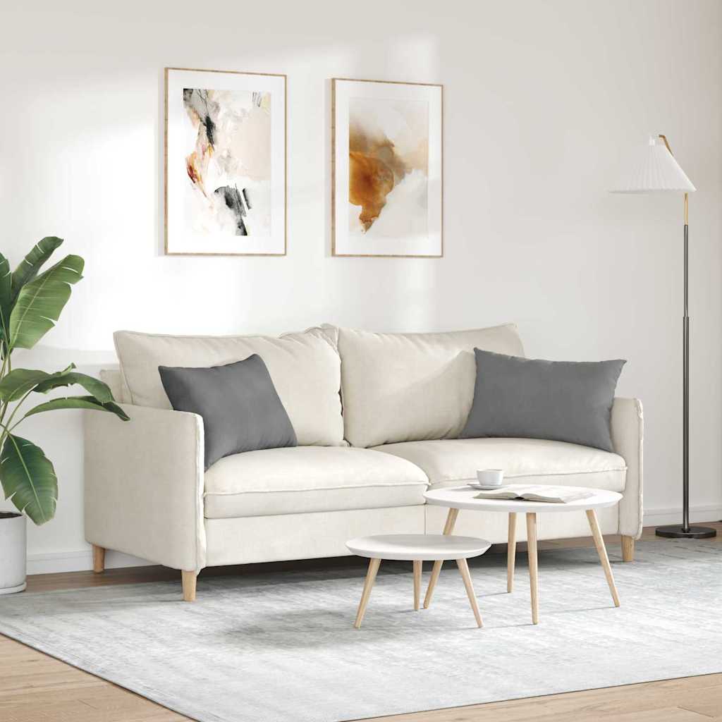 Sofa Pagalvės 2 pcs Tamsiai pilka 60 x 40 cm audinys