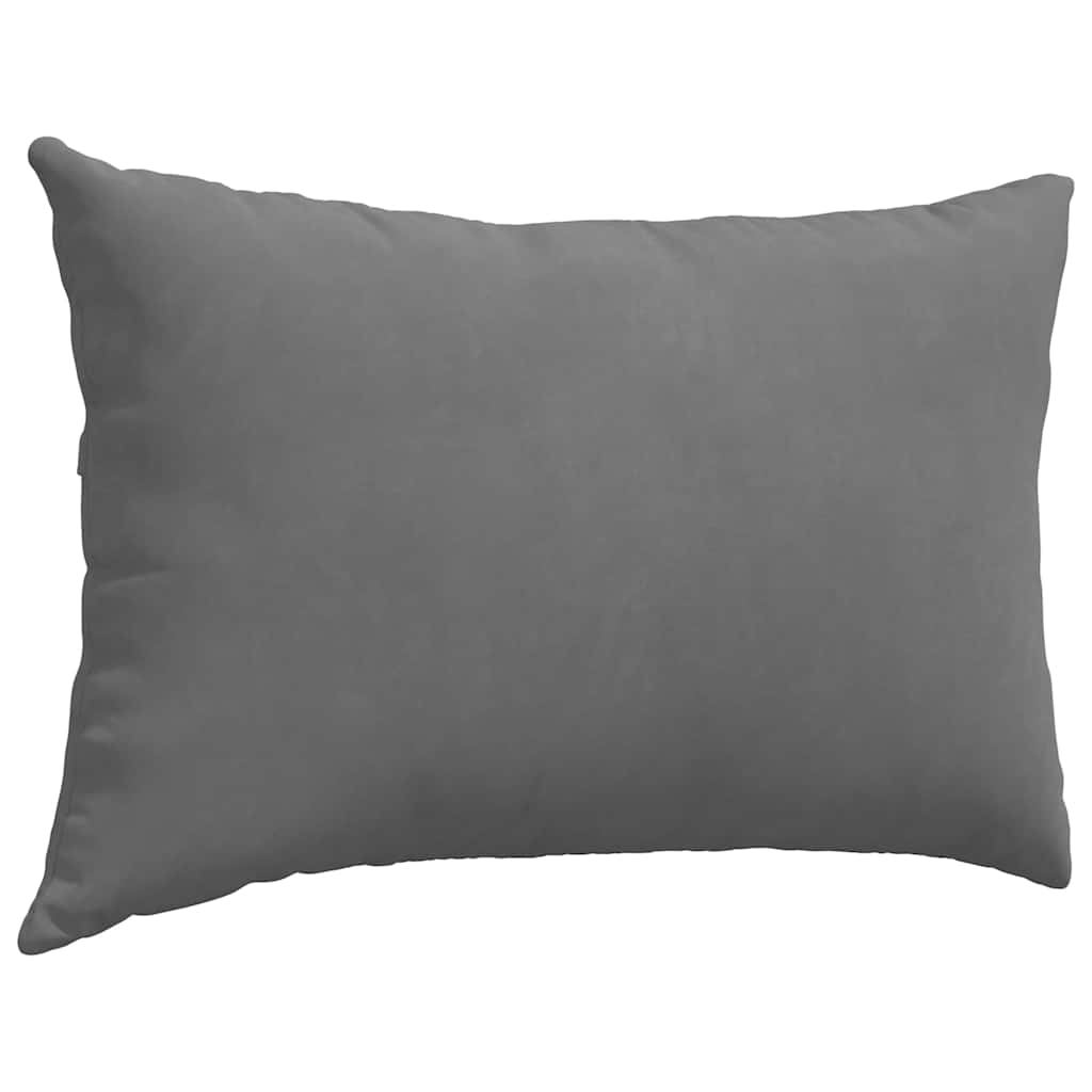 Sofa Pagalvės 2 pcs Tamsiai pilka 60 x 40 cm audinys