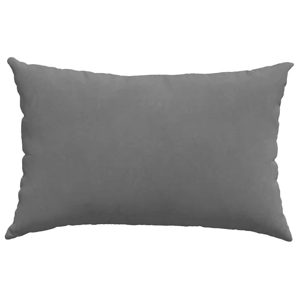 Sofa Pagalvės 2 pcs Tamsiai pilka 60 x 40 cm audinys