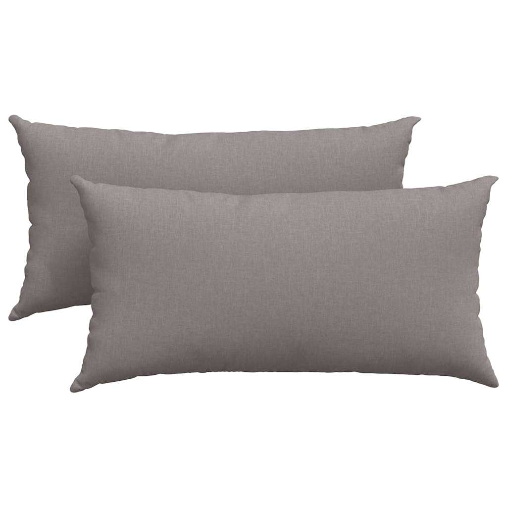 Sofa Pagalvės 2 pcs Taupe 80 x 40 cm audinys