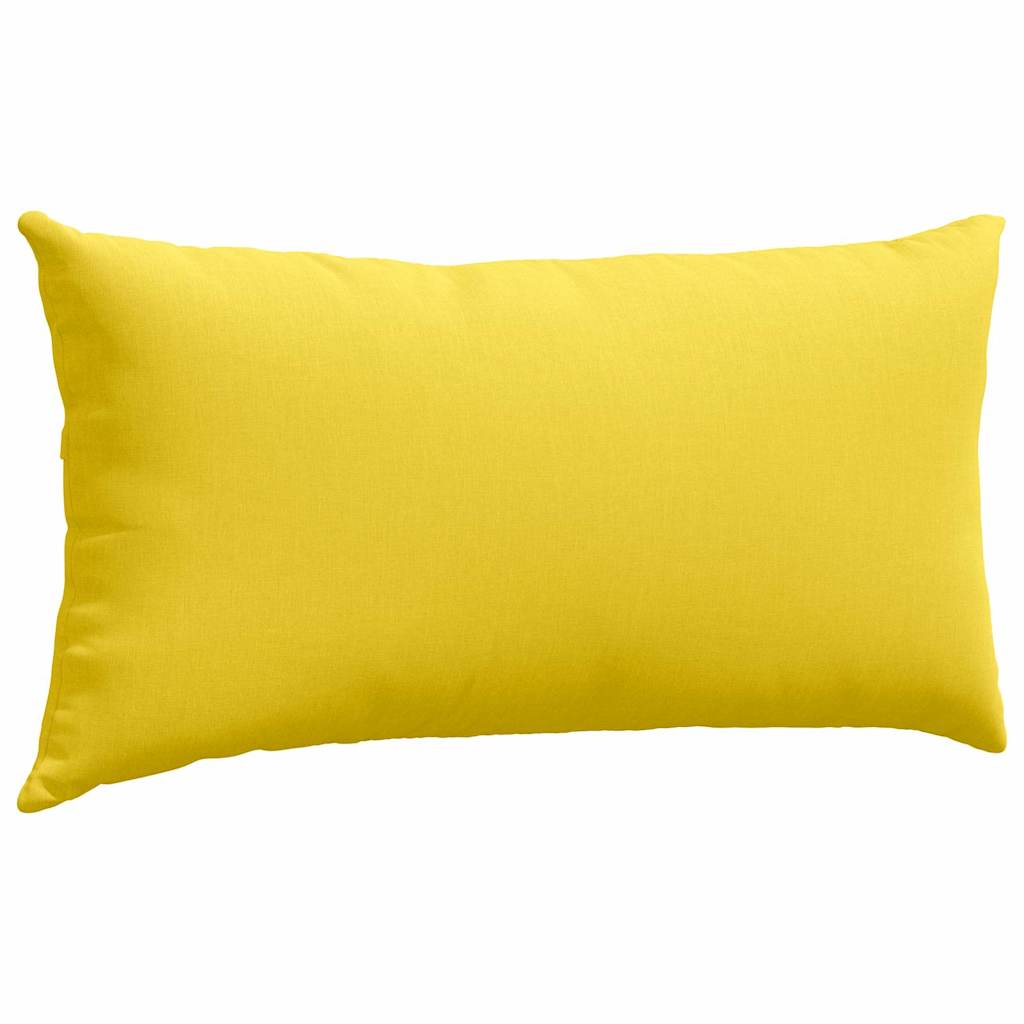 Sofa Pagalvės 2 pcs Šviesi geltona 80 x 40 cm audinys