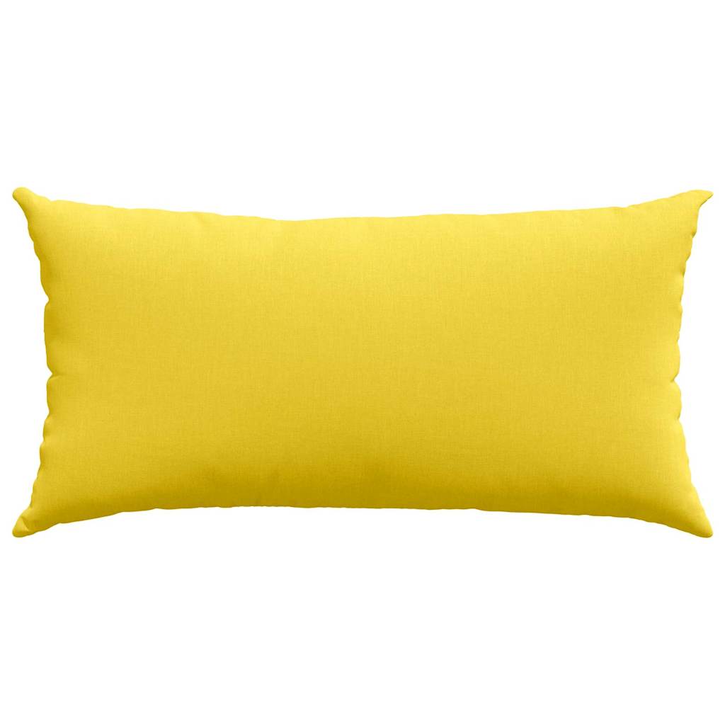 Sofa Pagalvės 2 pcs Šviesi geltona 80 x 40 cm audinys