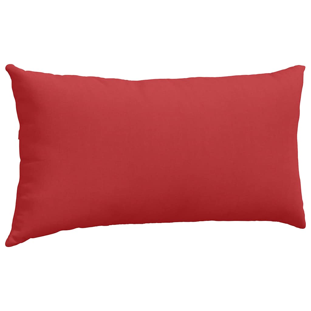 Sofa Pagalvės 2 pcs Raudona 80 x 40 cm audinys