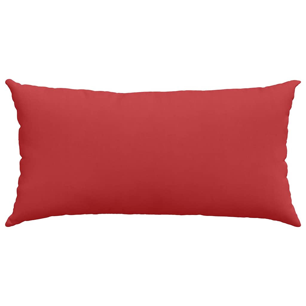 Sofa Pagalvės 2 pcs Raudona 80 x 40 cm audinys