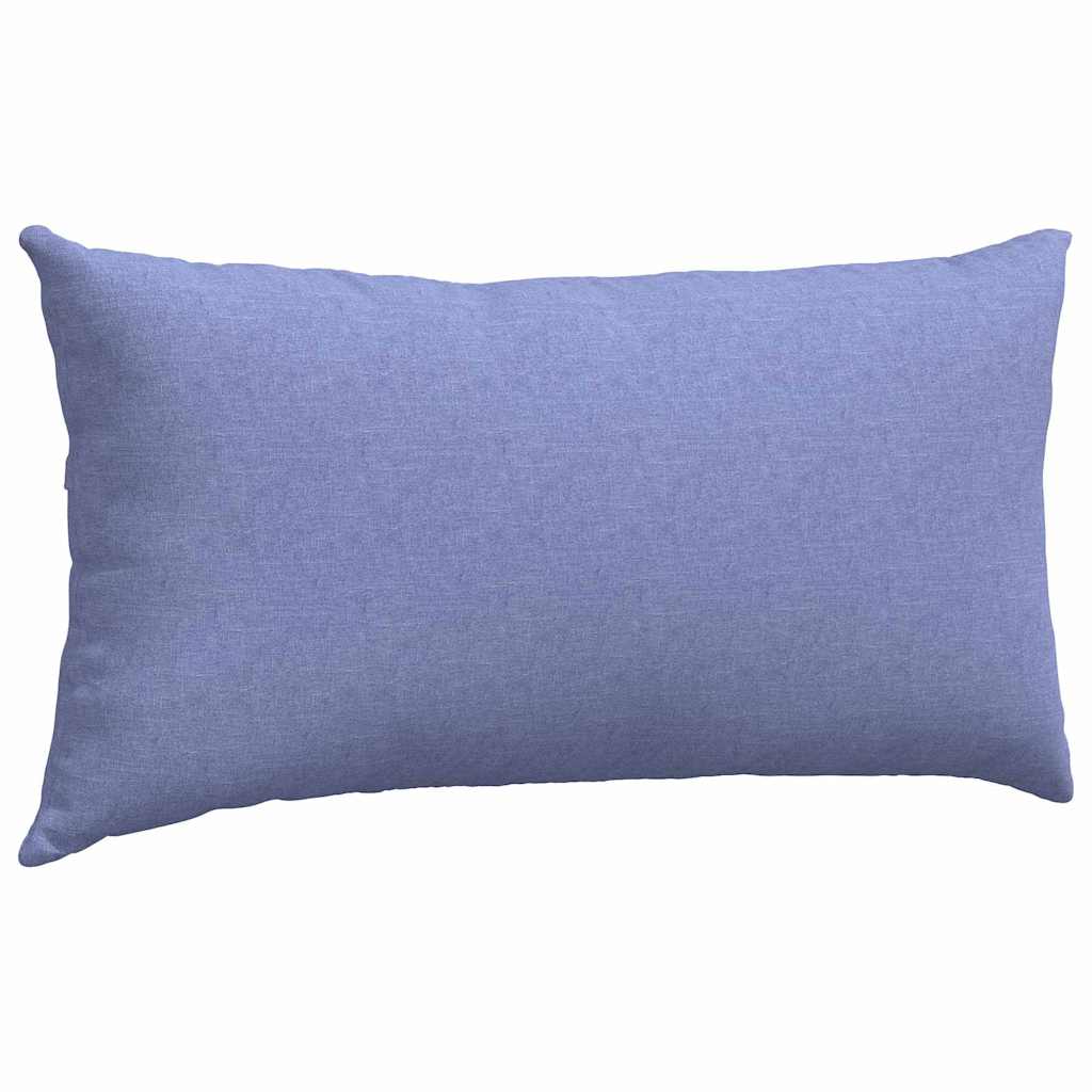 Sofa Cushions 2 pcs Blue 80 x 40 cm fabric