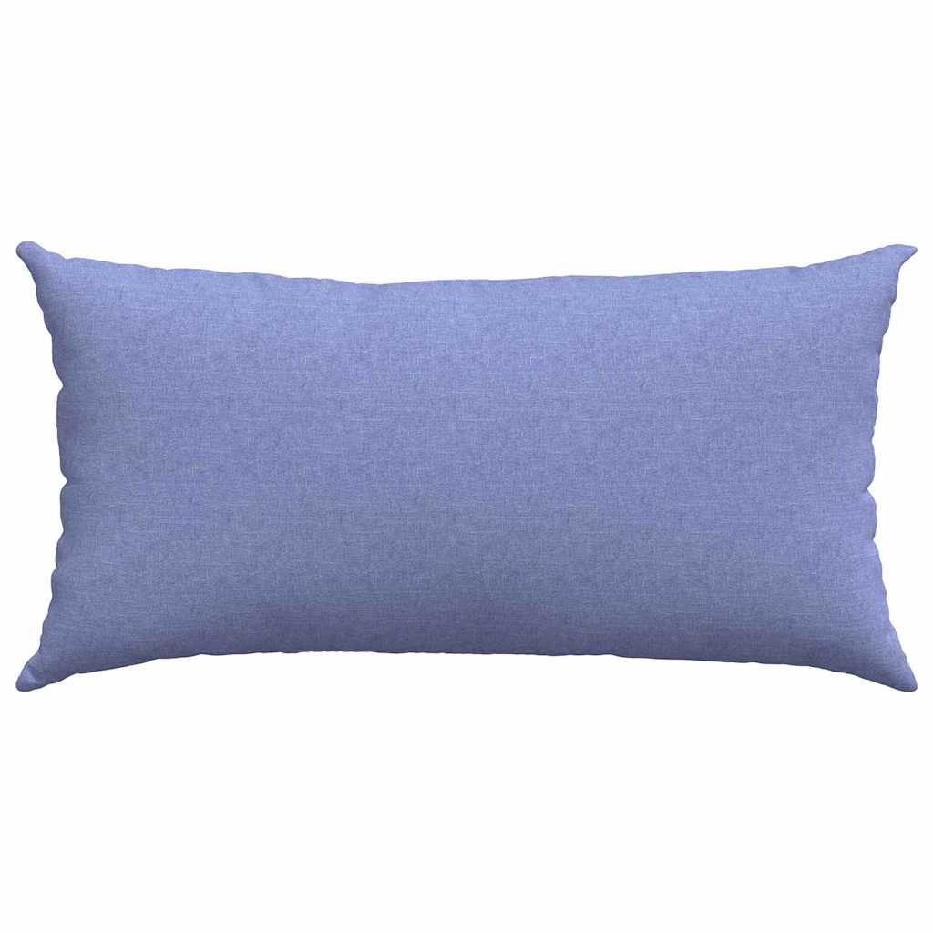 Sofa Cushions 2 pcs Blue 80 x 40 cm fabric