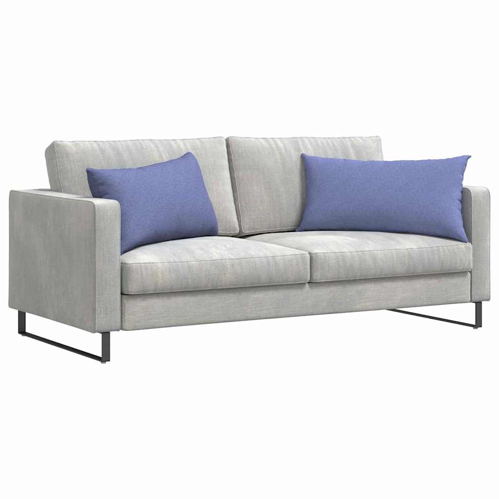 Sofa Cushions 2 pcs Blue 80 x 40 cm fabric