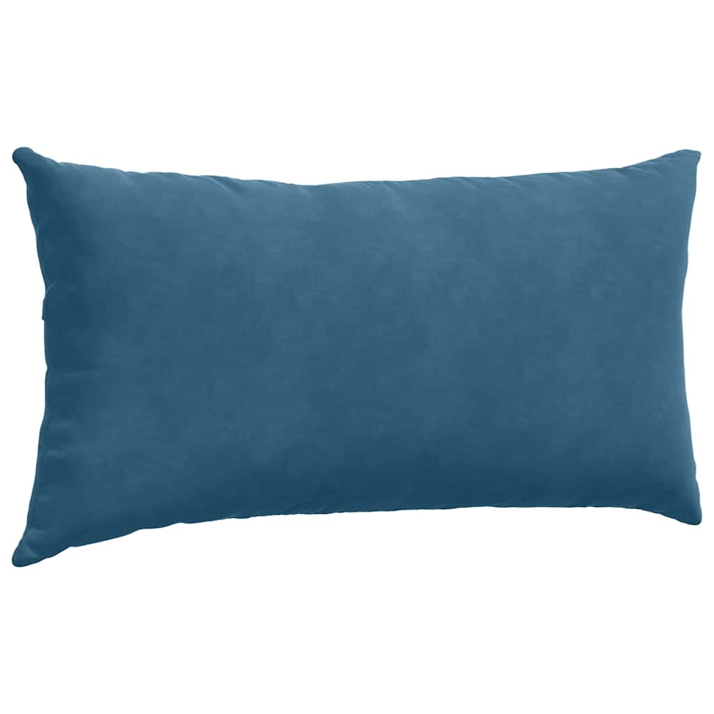 Sofa Pagalvės 2 pcs Mėlyna 80 x 40 cm Kordūrinis audinys