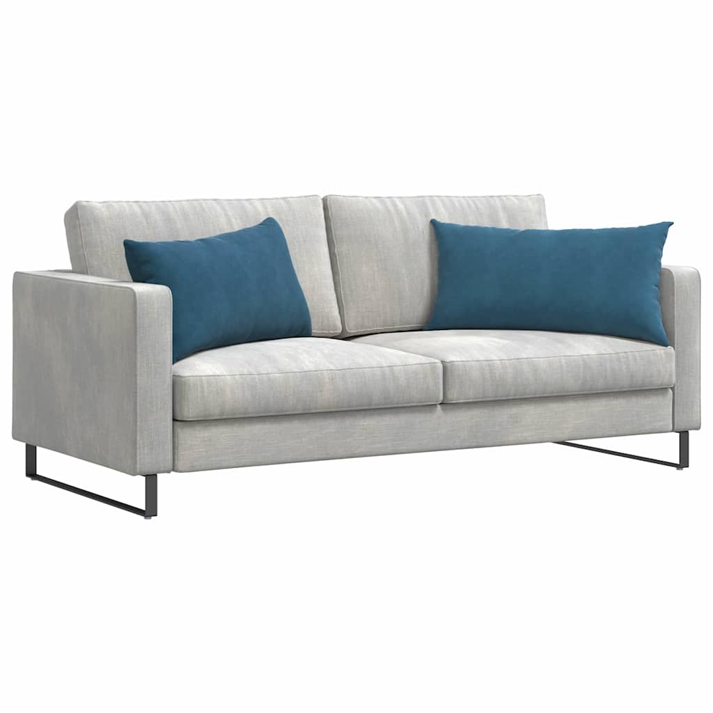 Sofa Pagalvės 2 pcs Mėlyna 80 x 40 cm Kordūrinis audinys