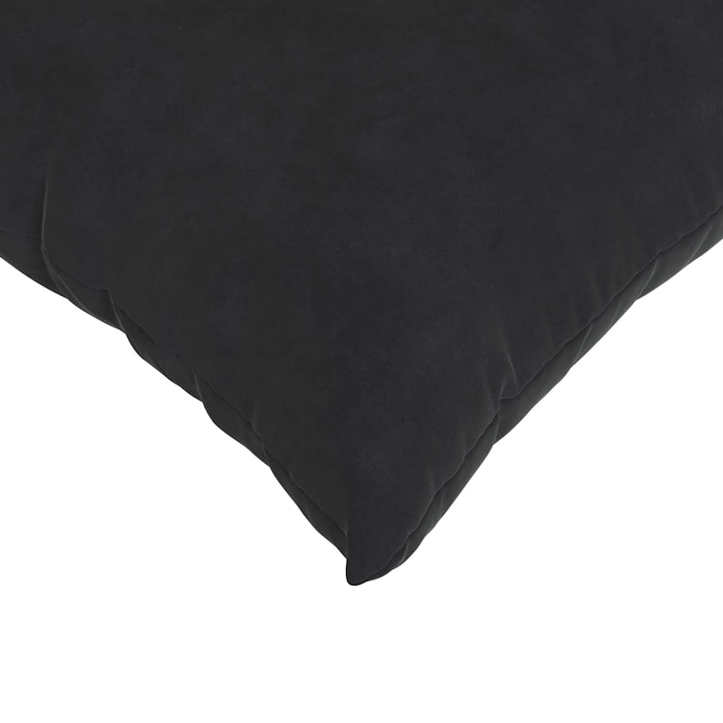 Sofa Pillows 2 pcs Black 80 x 40 cm Corduroy Fabric