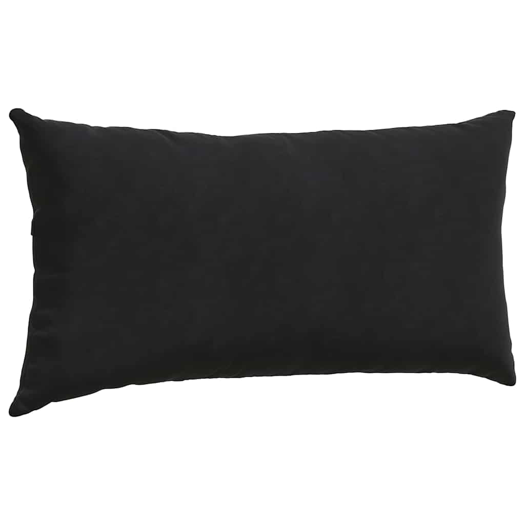 Sofa Pillows 2 pcs Black 80 x 40 cm Corduroy Fabric