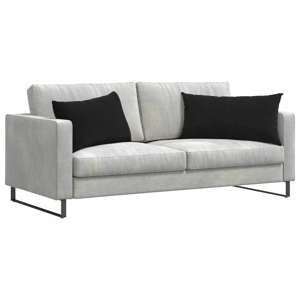 Sofa Pillows 2 pcs Black 80 x 40 cm Corduroy Fabric