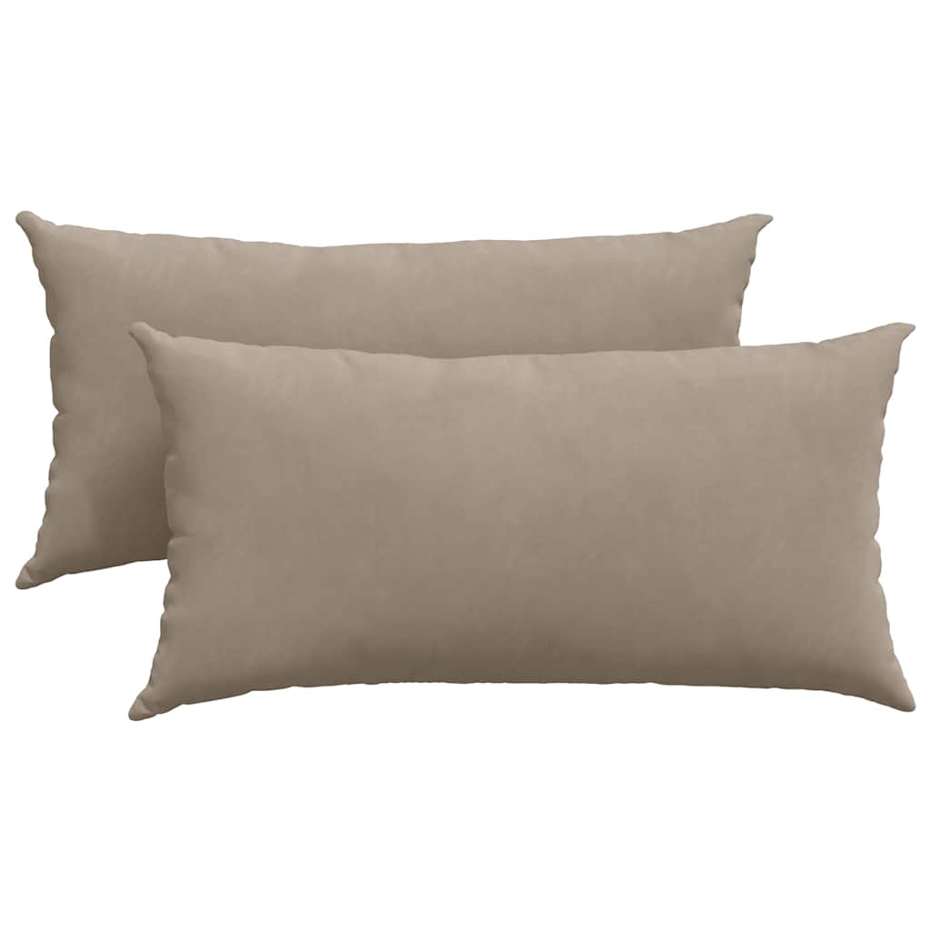 Sofa Pagalvės 2 pcs Taupe 80 x 40 cm audinys
