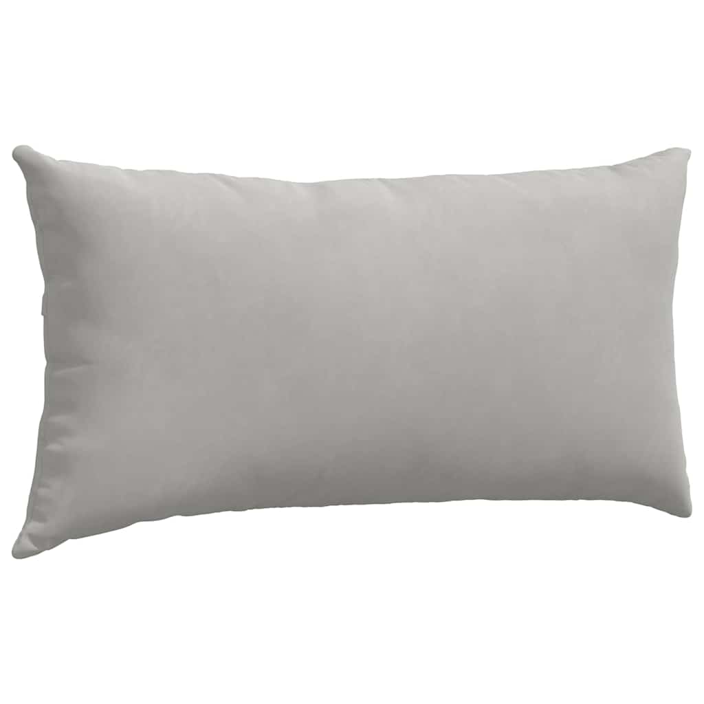 Sofa Pagalvės 2 pcs Šviesiai pilka 80 x 40 cm audinys