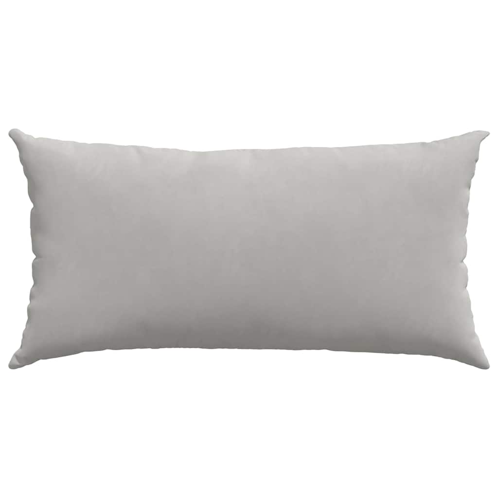 Sofa Pagalvės 2 pcs Šviesiai pilka 80 x 40 cm audinys