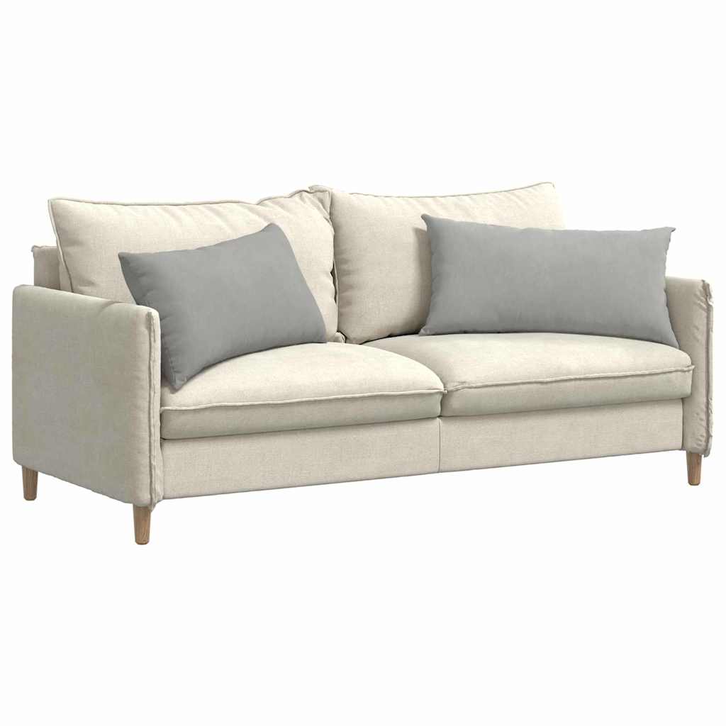 Sofa Pagalvės 2 pcs Šviesiai pilka 80 x 40 cm audinys