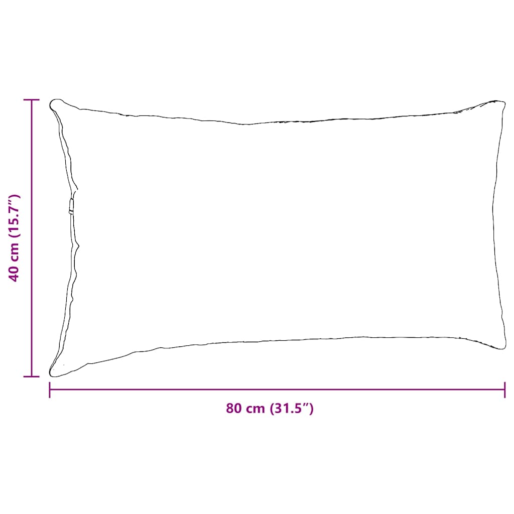 Sofa Pillows 2 pcs Dark Grey 80 x 40 cm Corduroy Fabric