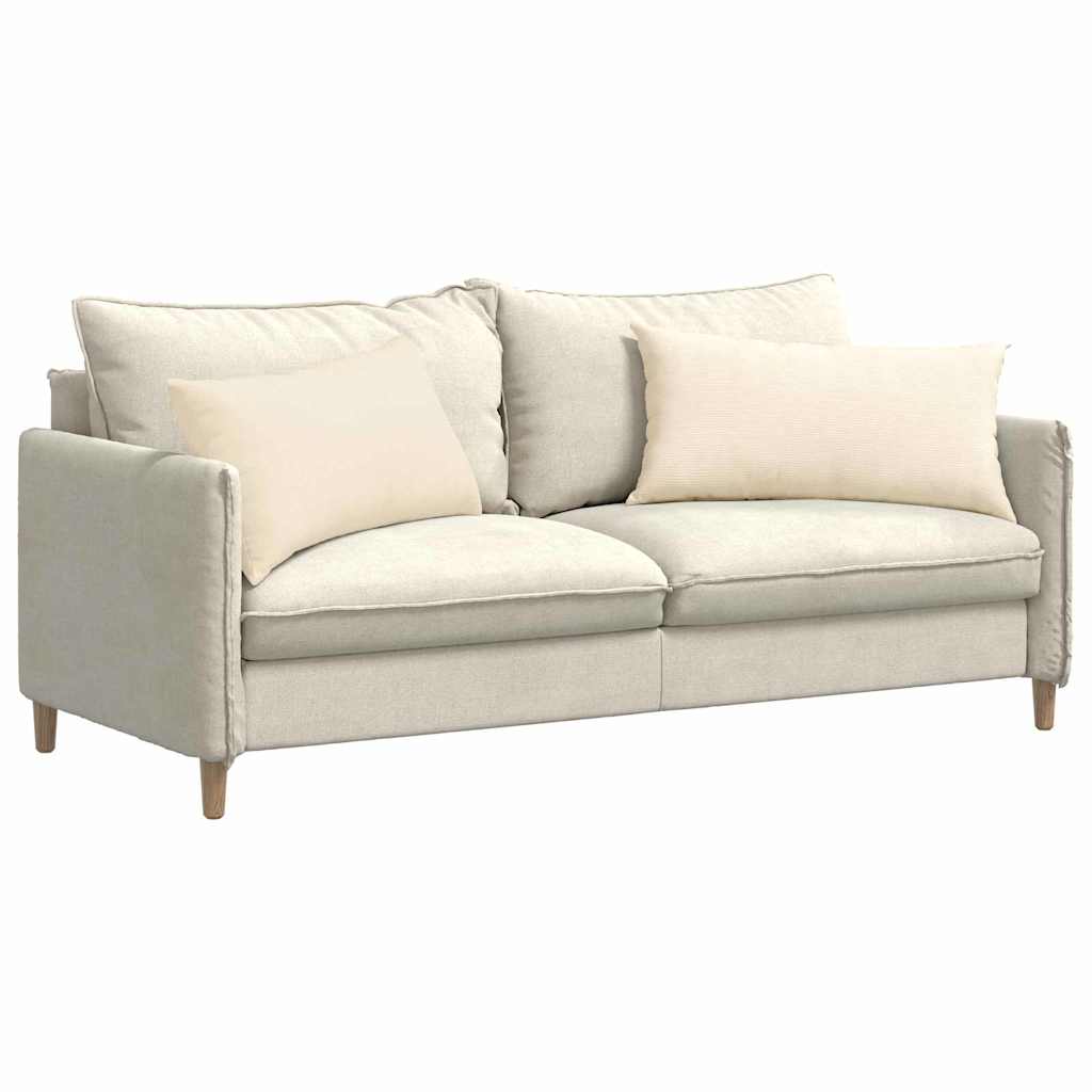 Sofa Pagalvės 2 pcs Kreminė 80 x 40 cm Kordūrinis audinys