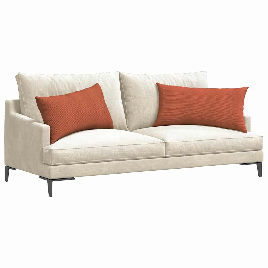 Sofa Pagalvės 2 pcs Raudona oranžinė 80 x 40 cm