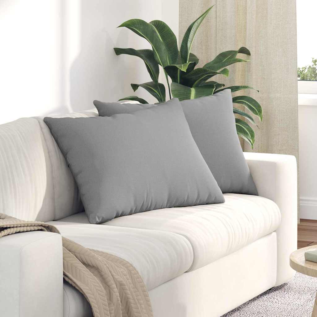 Sofa Pagalvės 2 pcs Pilka 70 x 50 cm audinys