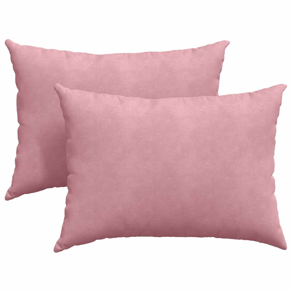 Sofa Pagalvės 2 pcs Rožinė 70 x 50 cm Kordūrinis audinys