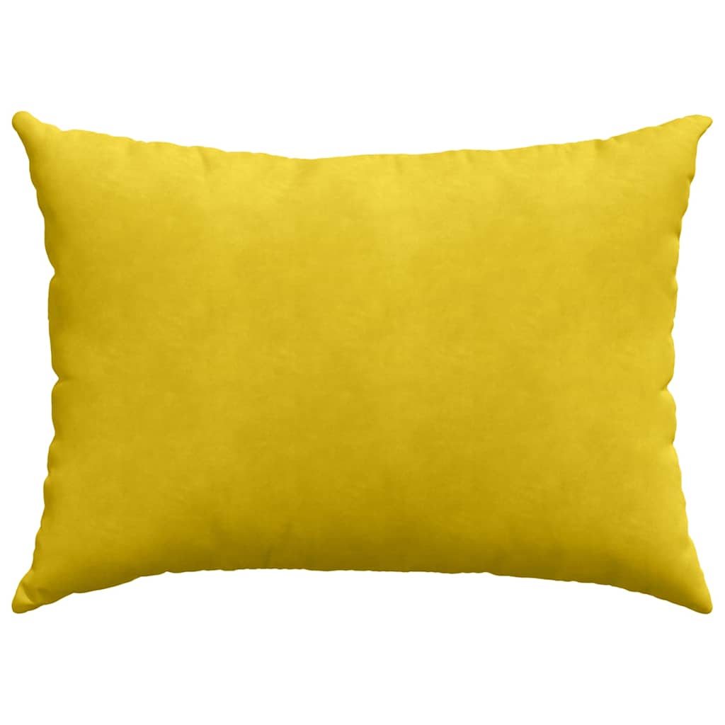 Sofa Pagalvės 2 pcs Geltona 70 x 50 cm Kordūrinis audinys