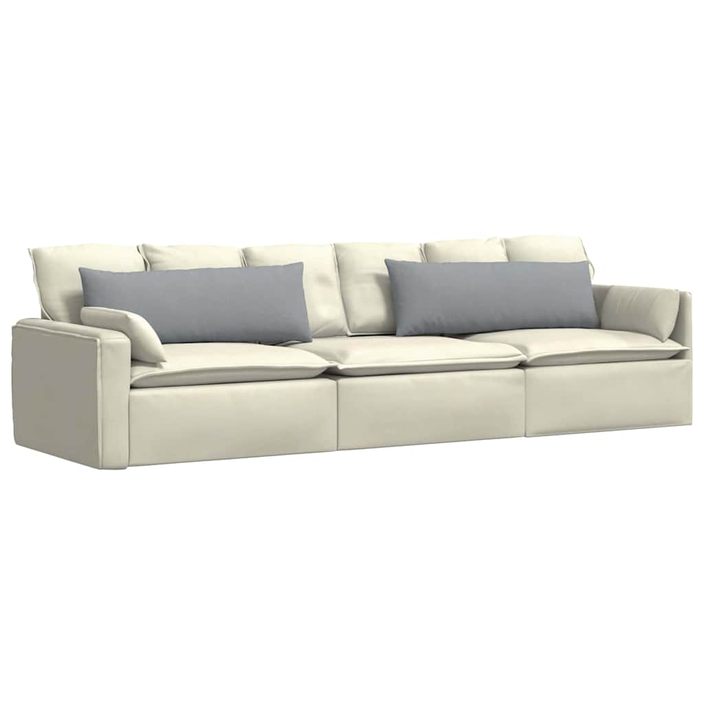 Sofa Pagalvės 2 pcs Šviesiai pilka 120 x 40 cm audinys