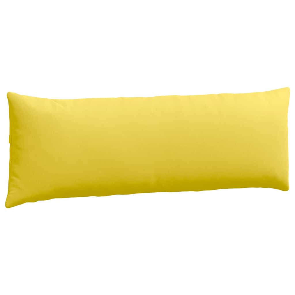 Sofa Pagalvės 2 pcs Šviesi geltona 120 x 40 cm audinys