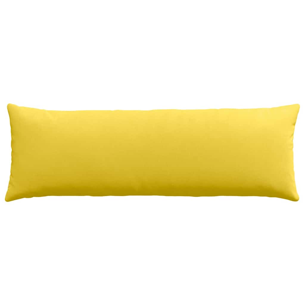 Sofa Pagalvės 2 pcs Šviesi geltona 120 x 40 cm audinys