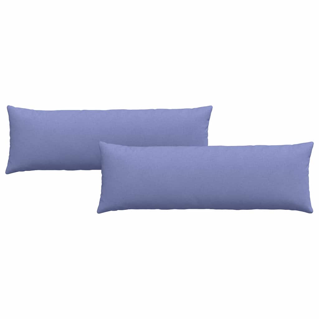 Sofa Pagalvės 2 pcs Mėlyna 120 x 40 cm audinys