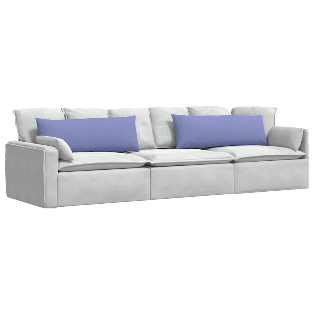 Sofa Pagalvės 2 pcs Mėlyna 120 x 40 cm audinys