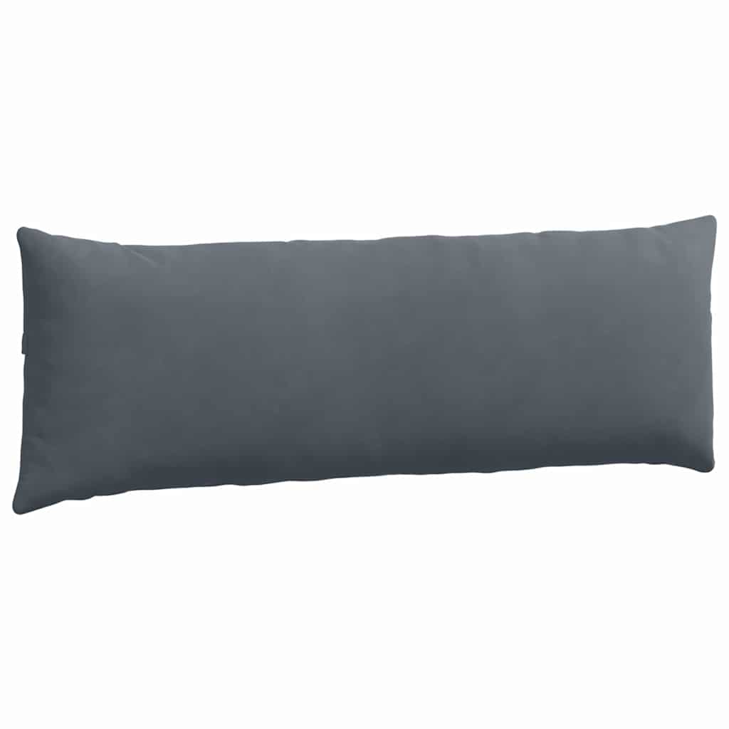 Sofa Pagalvės 2 pcs Tamsiai pilka 120 x 40 cm