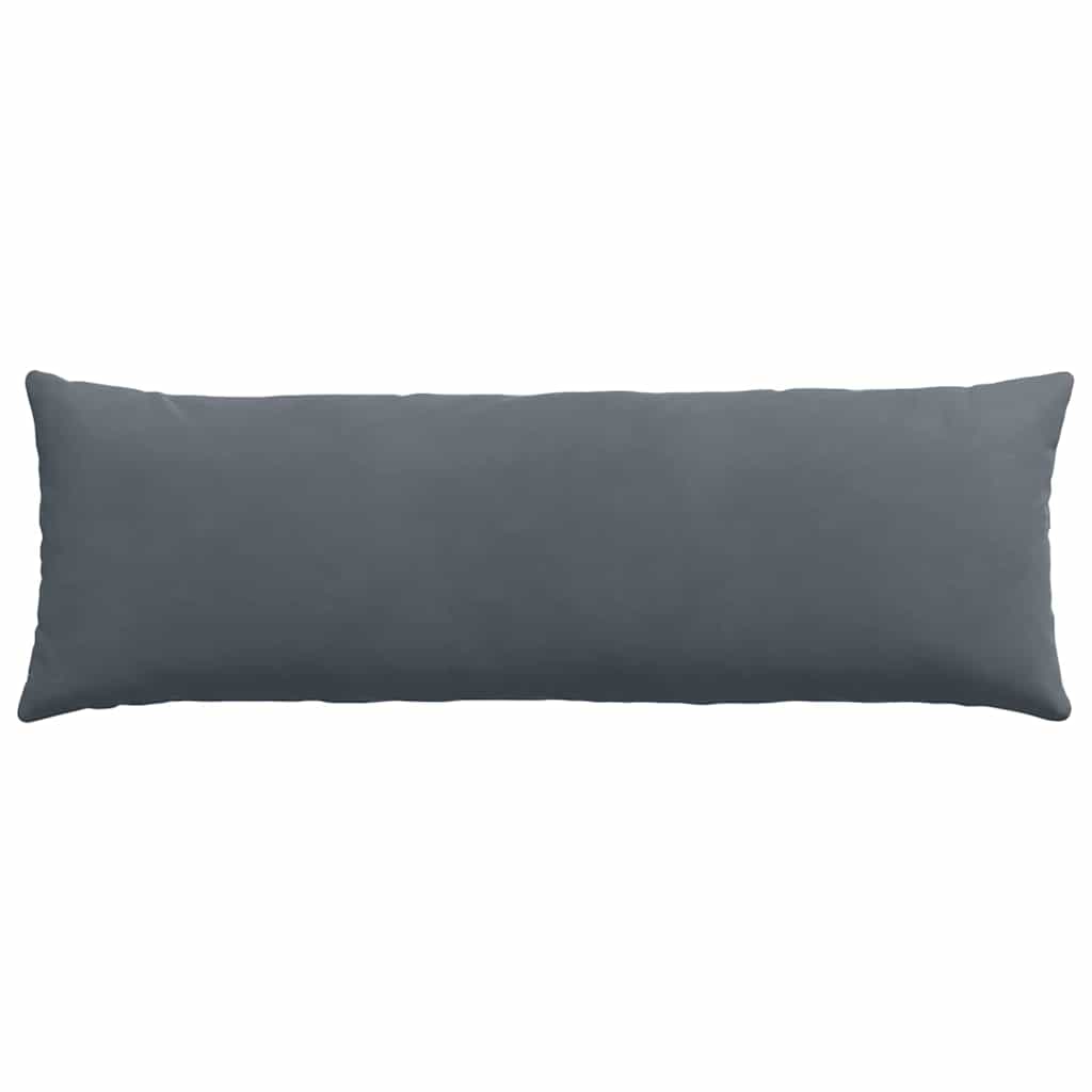 Sofa Pagalvės 2 pcs Tamsiai pilka 120 x 40 cm