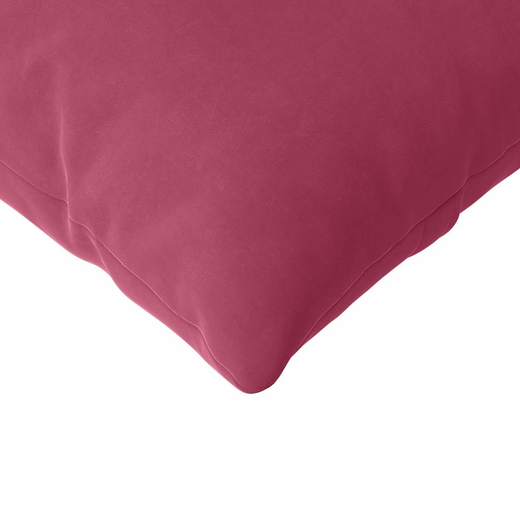 Sofa Pagalvės 2 pcs Vyno raudona 120 x 40 cm Kordūrinis audinys