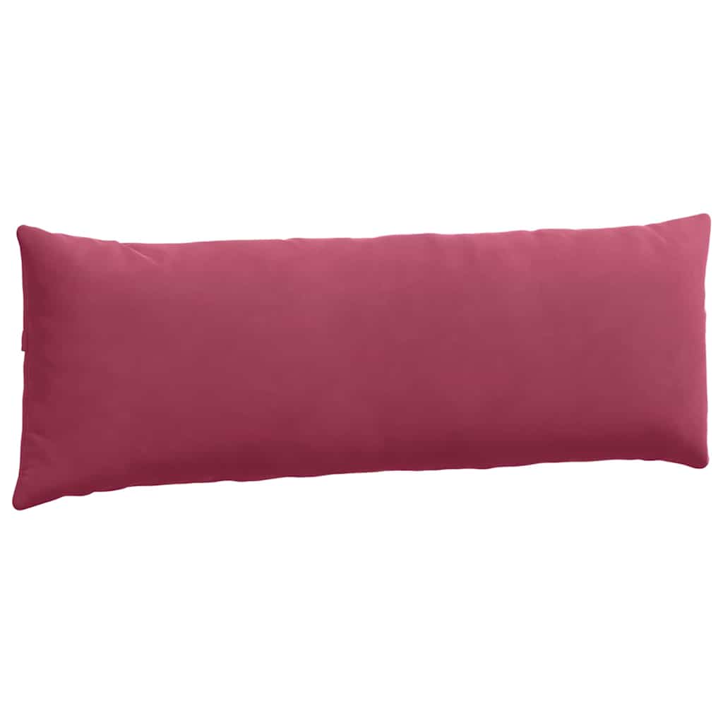 Sofa Pagalvės 2 pcs Vyno raudona 120 x 40 cm Kordūrinis audinys