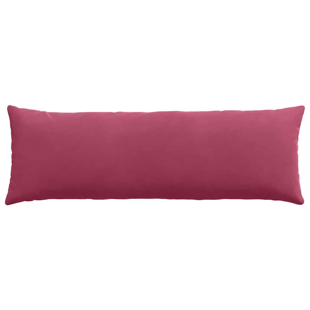 Sofa Pagalvės 2 pcs Vyno raudona 120 x 40 cm Kordūrinis audinys
