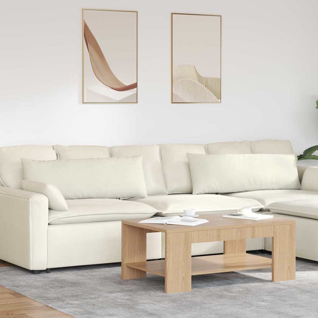 Sofa Cushions 2 pcs Cream 120 x 40 cm Cordura Fabric