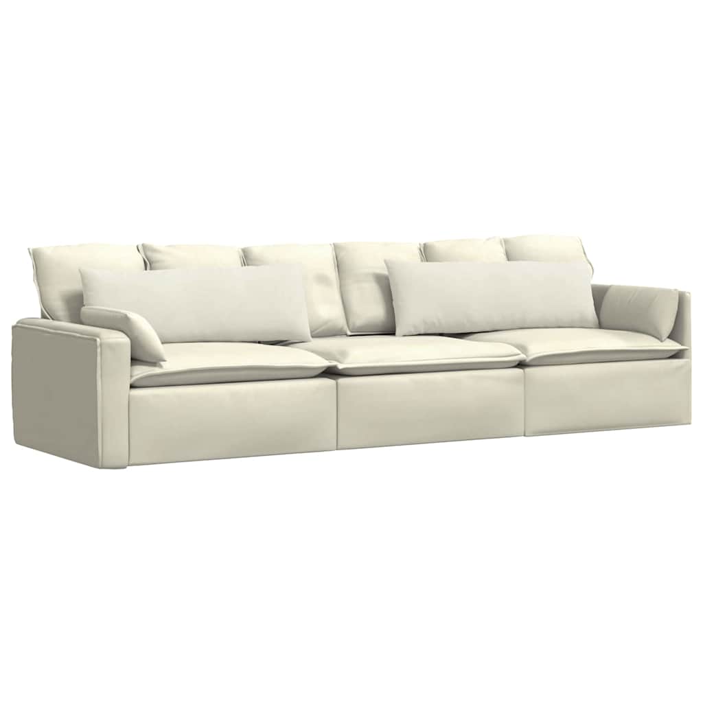 Sofa Cushions 2 pcs Cream 120 x 40 cm Cordura Fabric