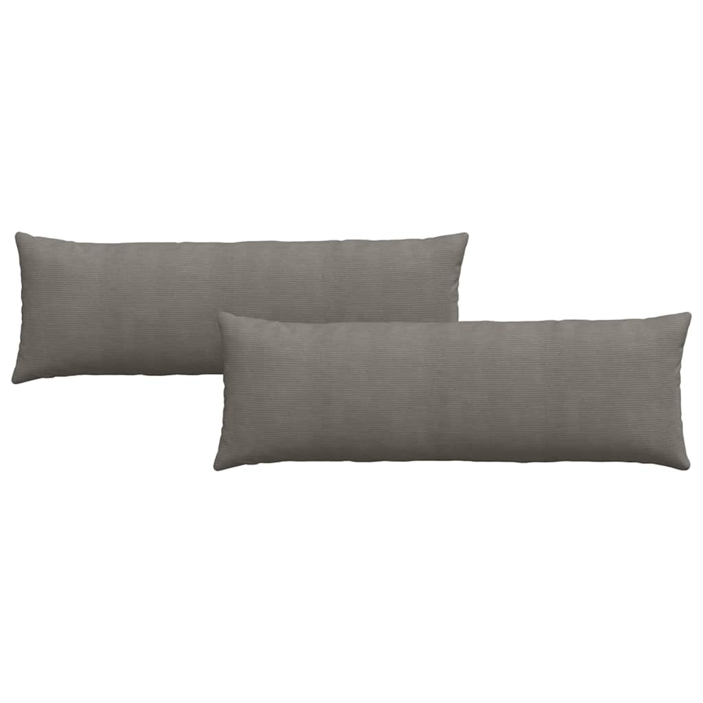 Sofa Pagalvės 2 pcs Šviesiai pilka 120 x 40 cm