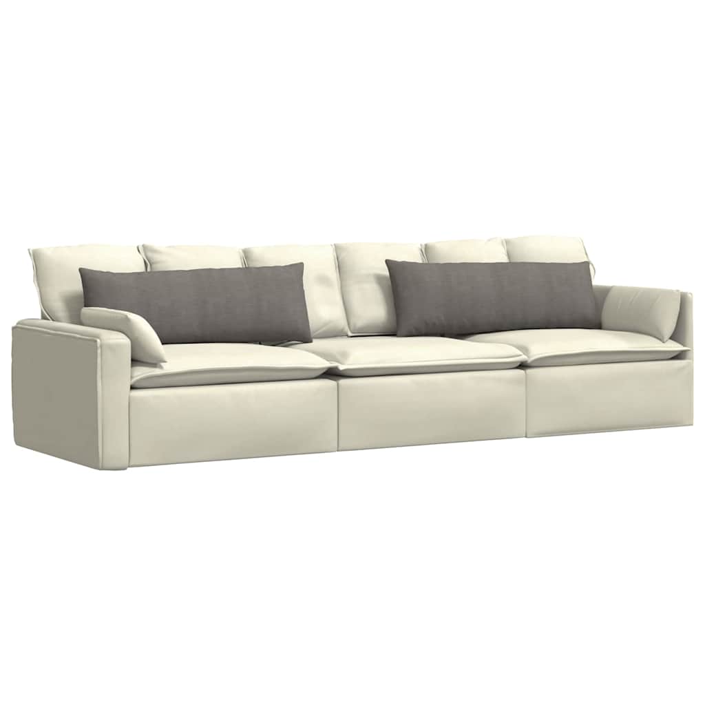 Sofa Pagalvės 2 pcs Šviesiai pilka 120 x 40 cm