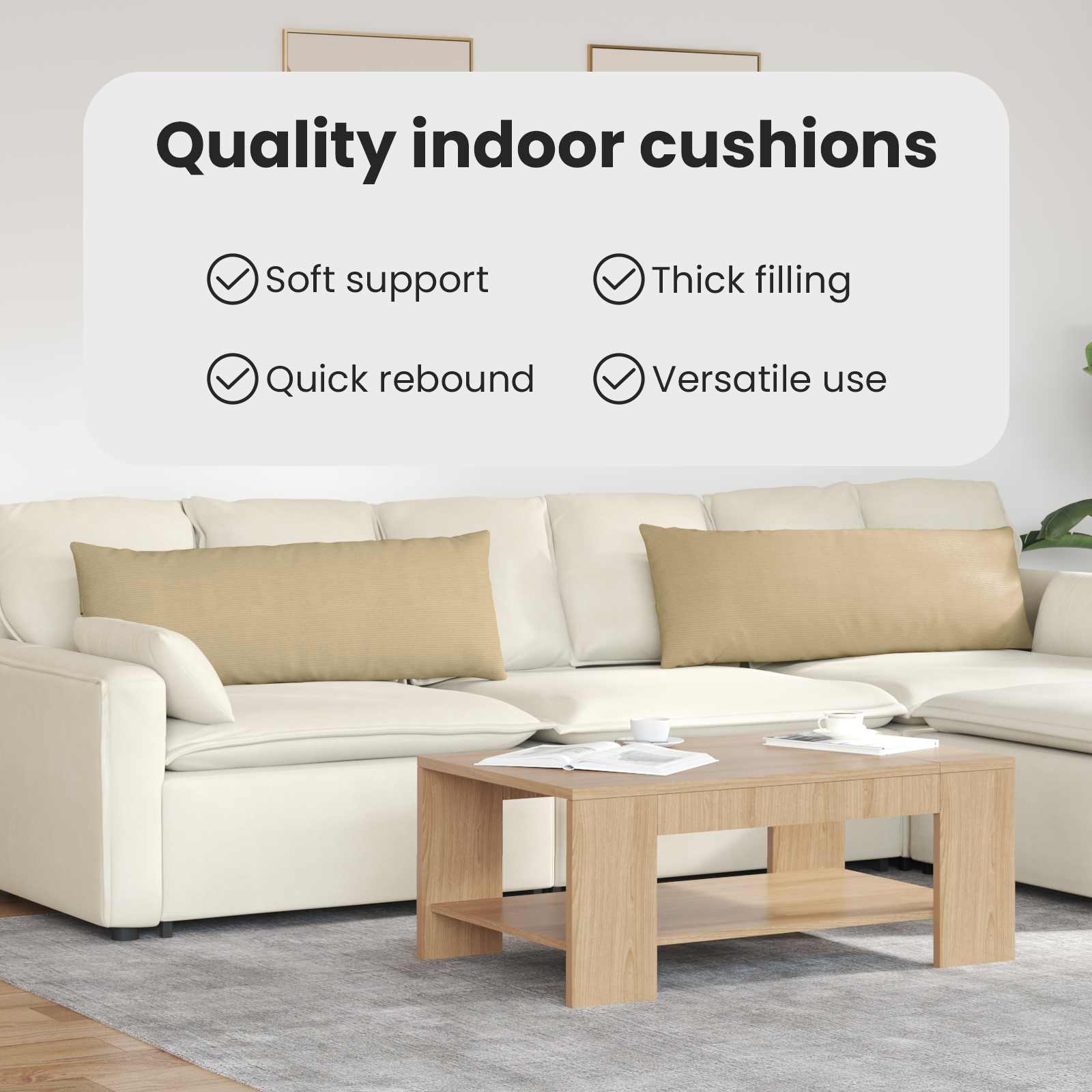 Sofa Pagalvės 2 pcs Pilkai žalia 120 x 40 cm Kordūrinis audinys