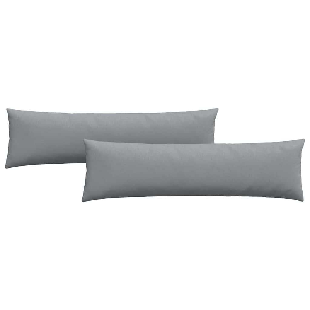 Sofa Pagalvės 2 pcs Šviesiai pilka 145 x 40 cm audinys