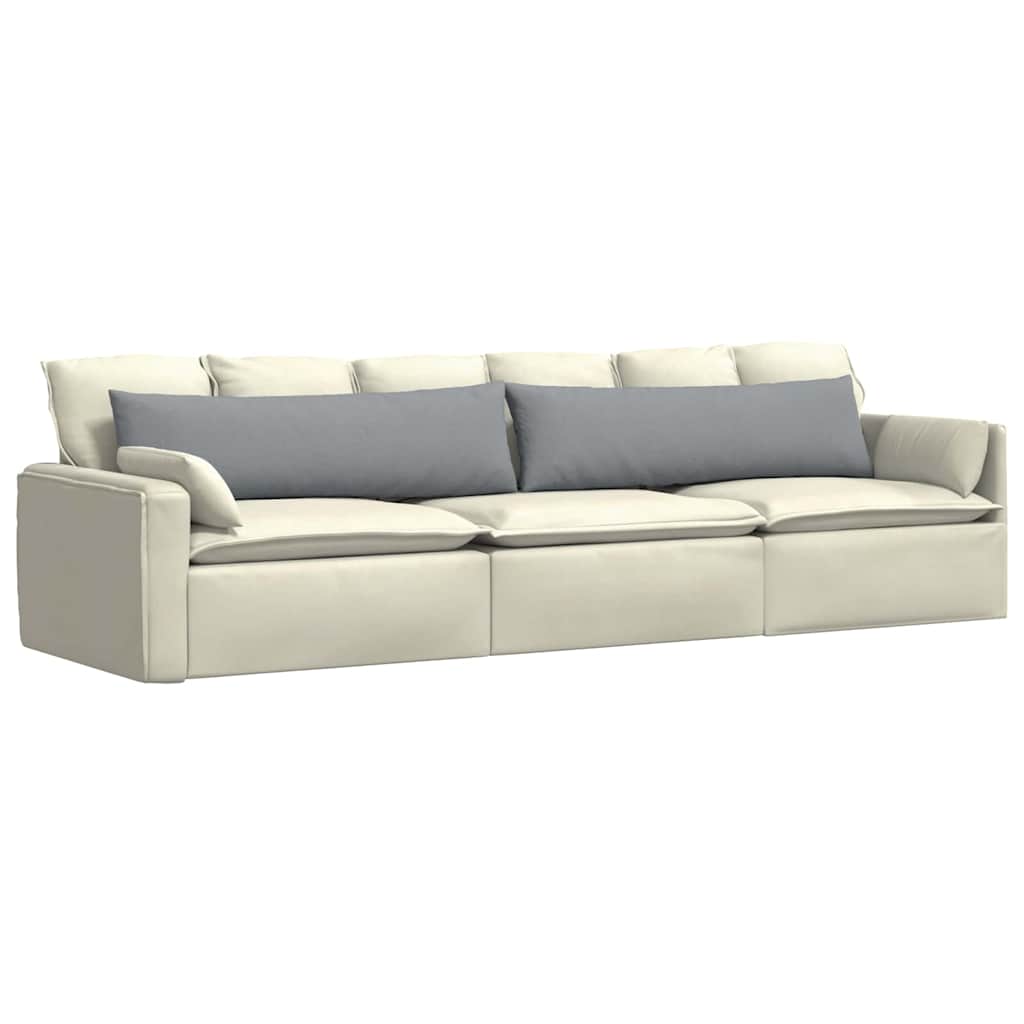 Sofa Pagalvės 2 pcs Šviesiai pilka 145 x 40 cm audinys