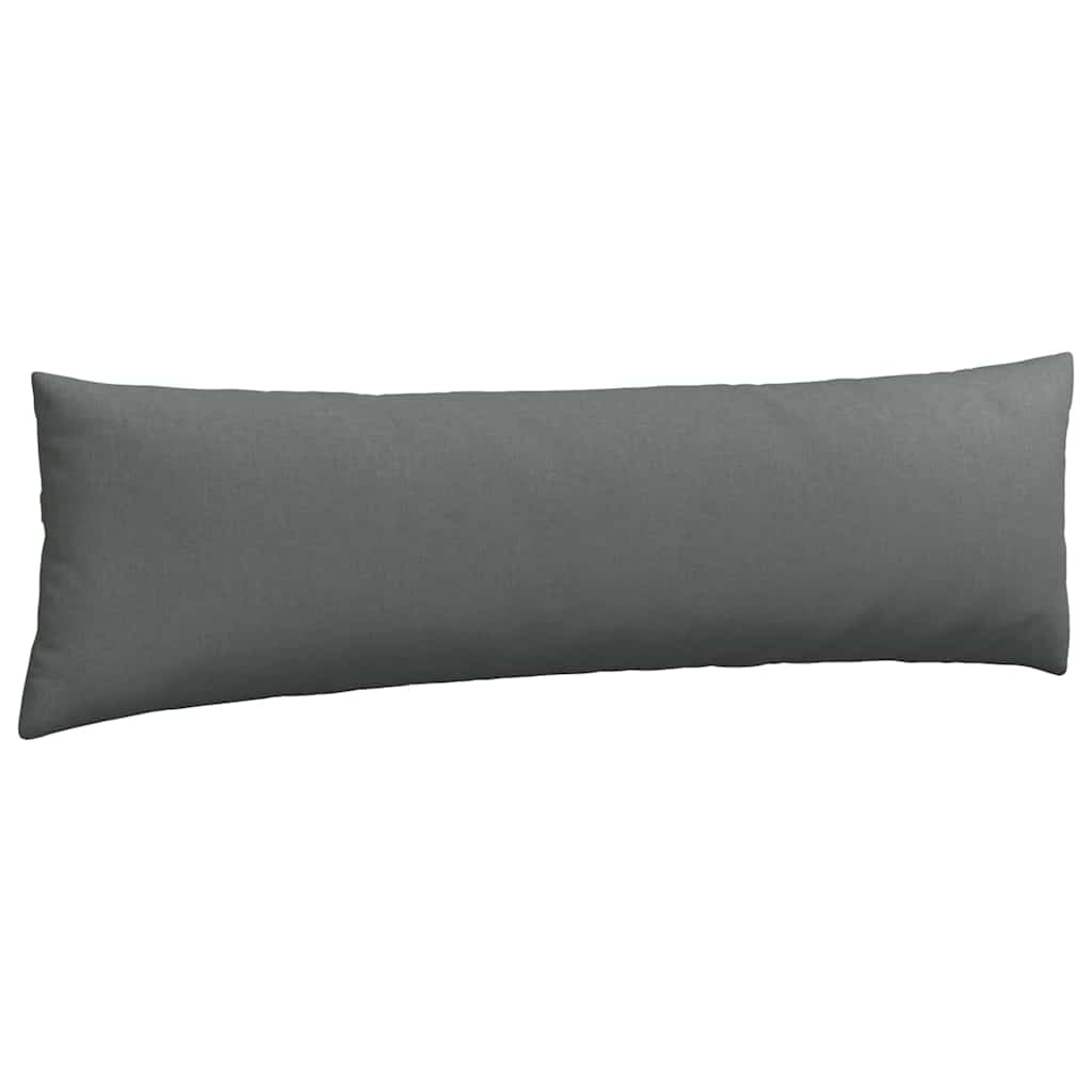 Sofa Pagalvės 2 pcs Tamsiai pilka 145 x 40 cm audinys
