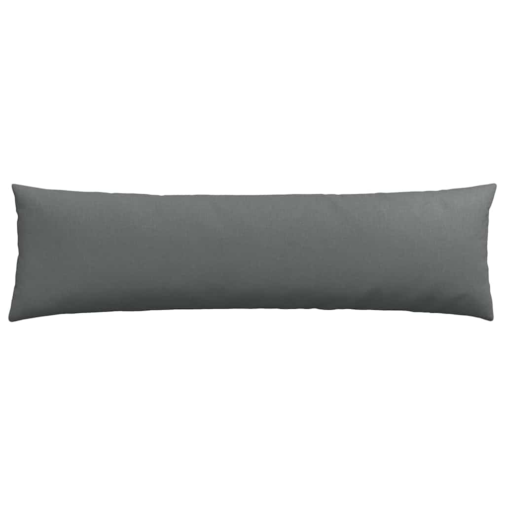 Sofa Pagalvės 2 pcs Tamsiai pilka 145 x 40 cm audinys