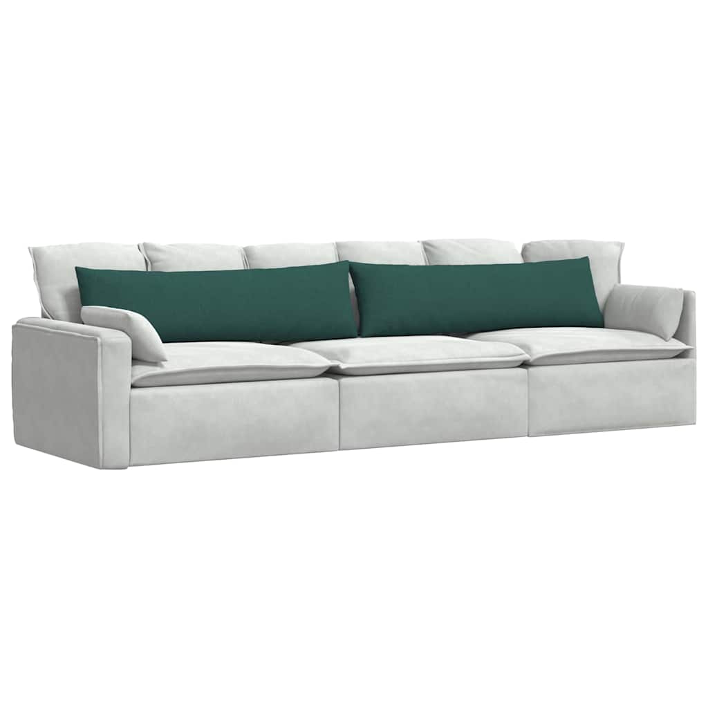 Sofa Pagalvės 2 pcs Tamsiai žalia 145 x 40 cm audinys