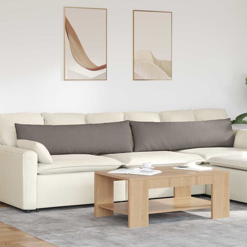 Sofa Pagalvės 2 pcs Taupe 145 x 40 cm audinys