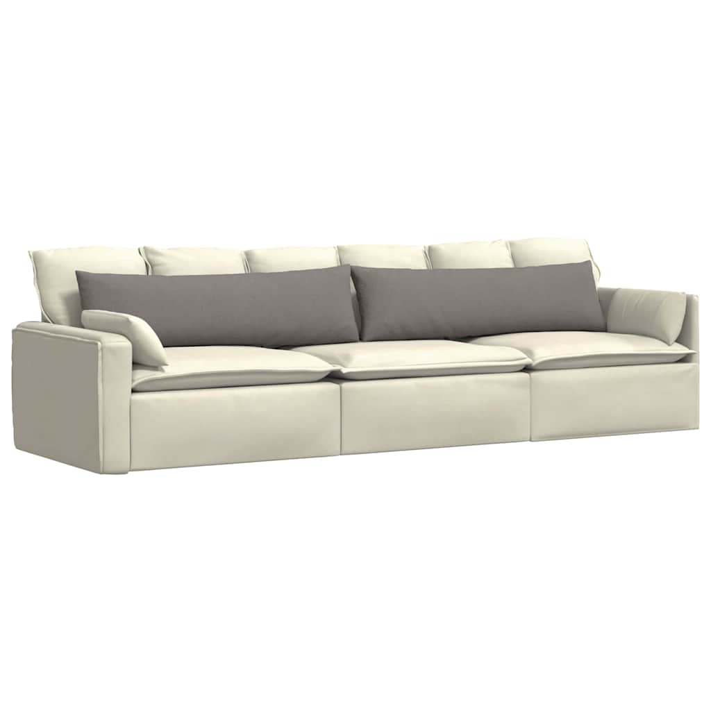 Sofa Pagalvės 2 pcs Taupe 145 x 40 cm audinys