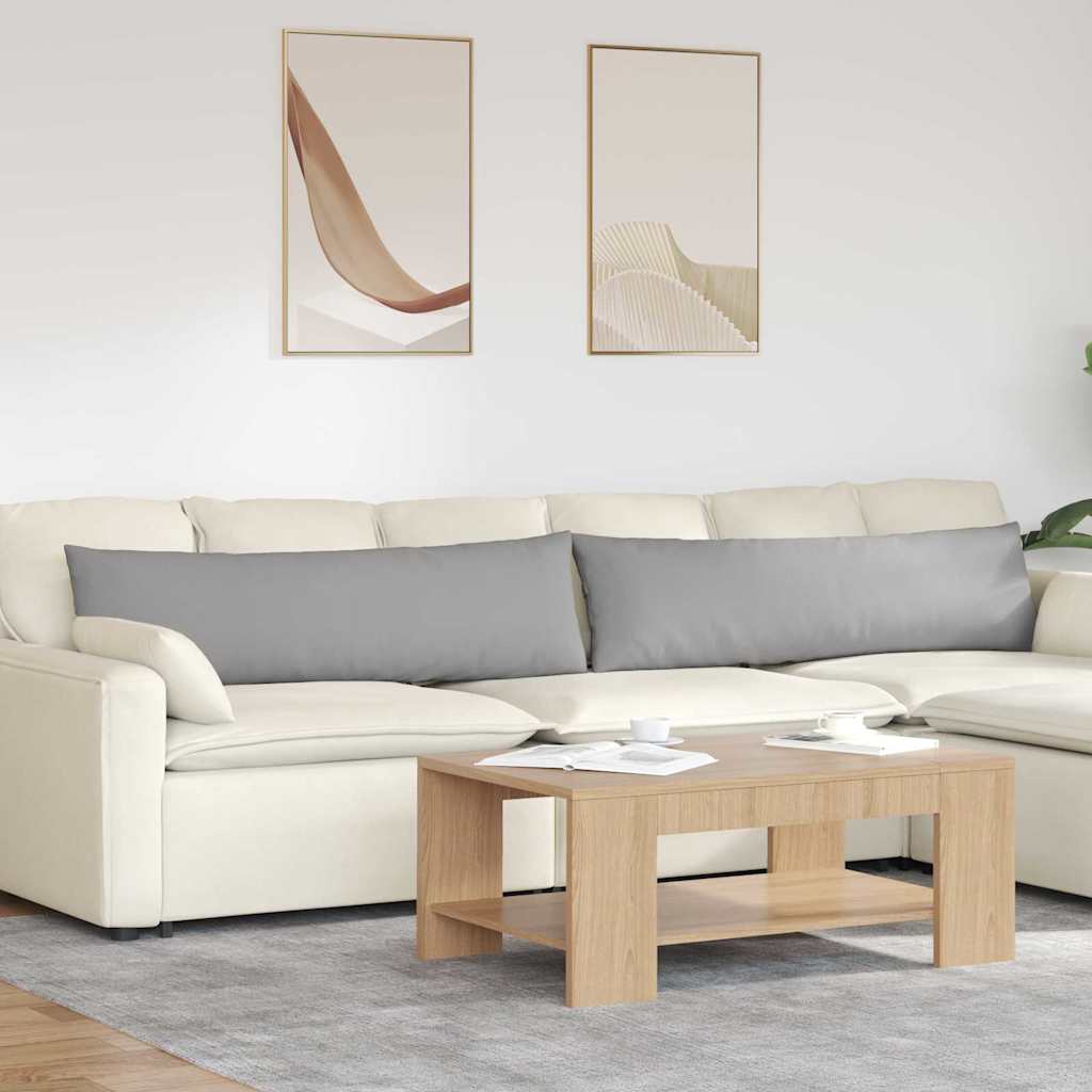 Sofa Pagalvės 2 pcs Pilka 145 x 40 cm audinys